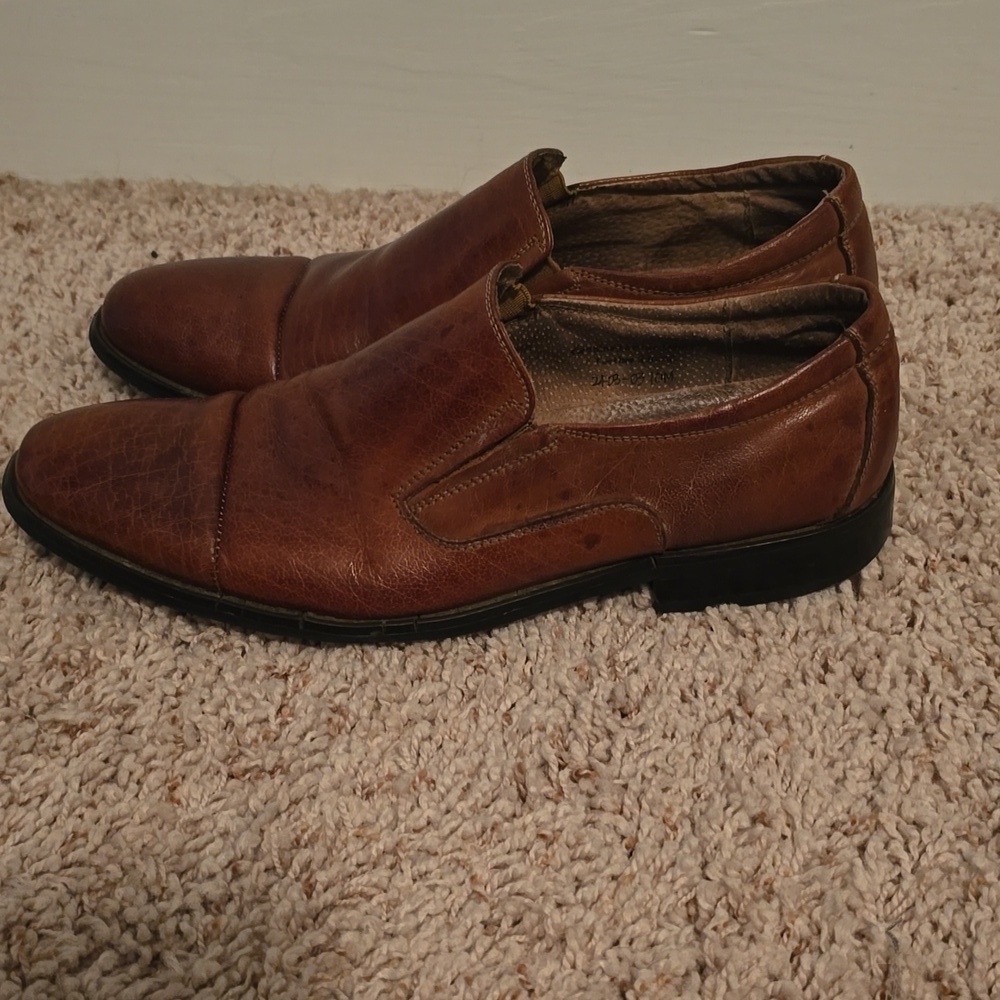 Fratelli Men's Leather Slip On Dress Shoes Size 10 - Picture 2 of 11